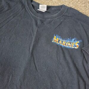 Gildan US Marines Semper Fi T-Shirt Men 2XL Black Short Sleeve Graphic Tee Read!